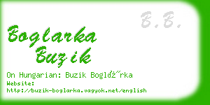 boglarka buzik business card